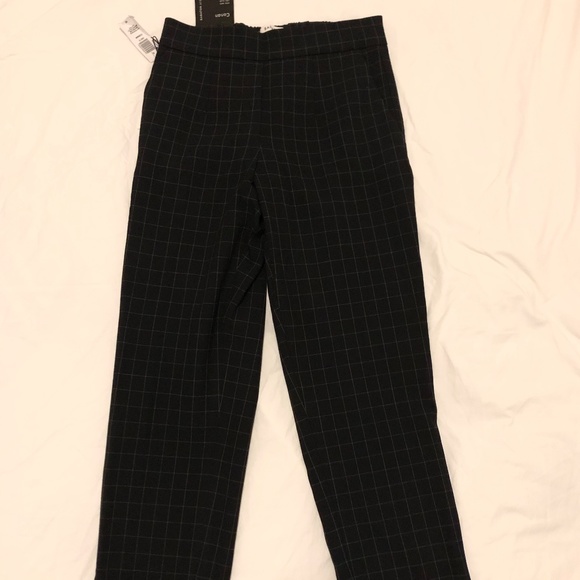 SOLD - Aritzia Babaton Conan Pant - Navy Espace Window Pane - Size 00 - Picture 4 of 6
